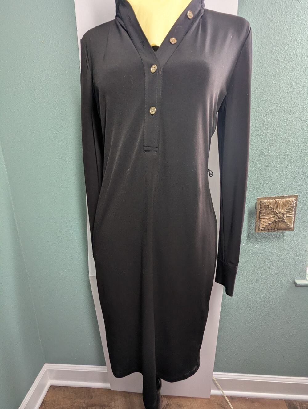 Calvin Kline Black Knit,Form Fitting, Size 2